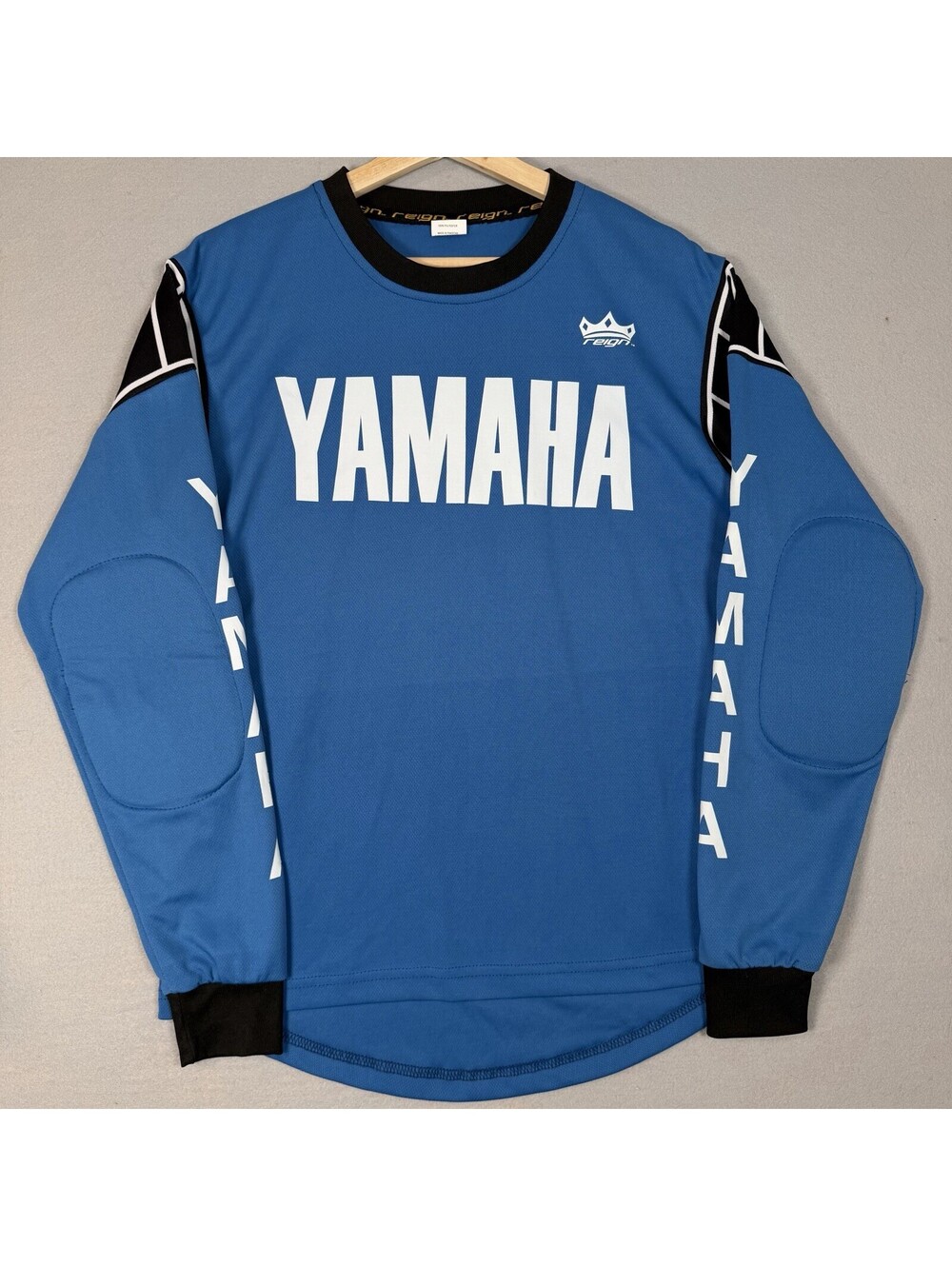 Reign VMX Yamaha Racing Jersey Mens Size S/M Blue Black Elbow Padding